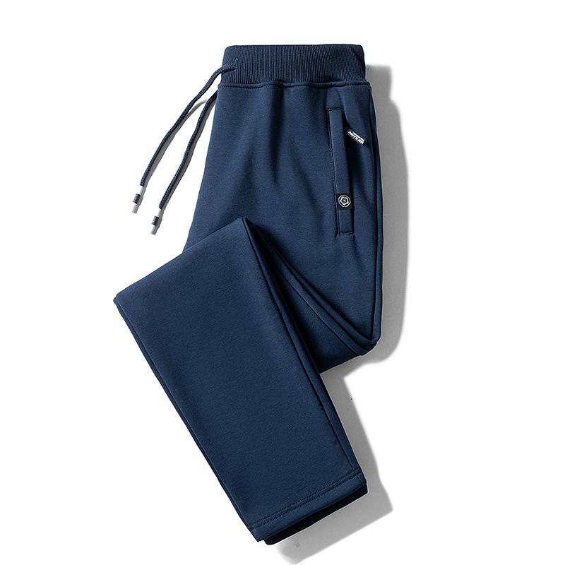 

Новые мужские спортивные штаны на флисовой подкладке с манжетами, мужские брюки больших размеров, осенне-зимние повседневные брюки свободного кроя, длинные брюки 8XL