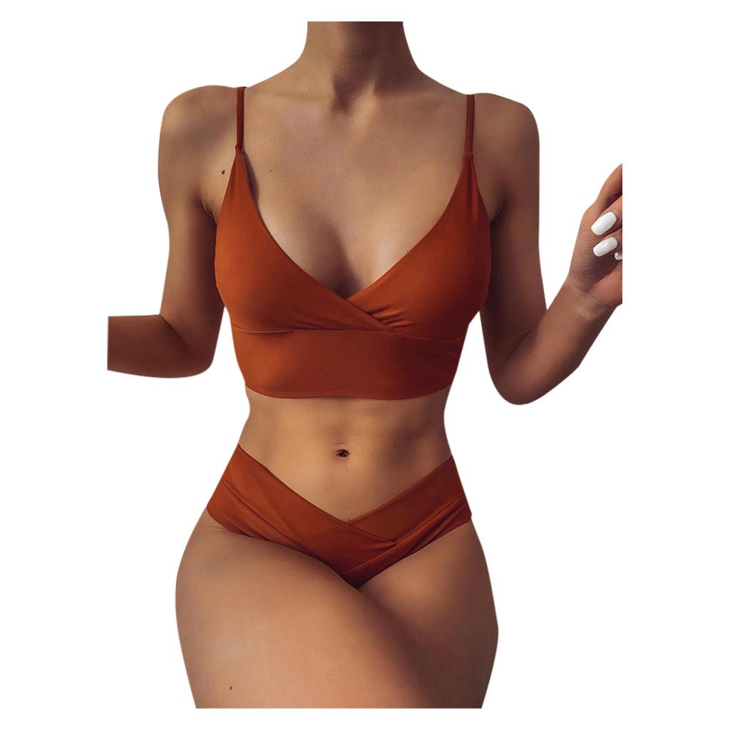 Women Bandeau Bandage Bikini Set Push-Up Brazilian Swimwear Beachwear Swimsuit