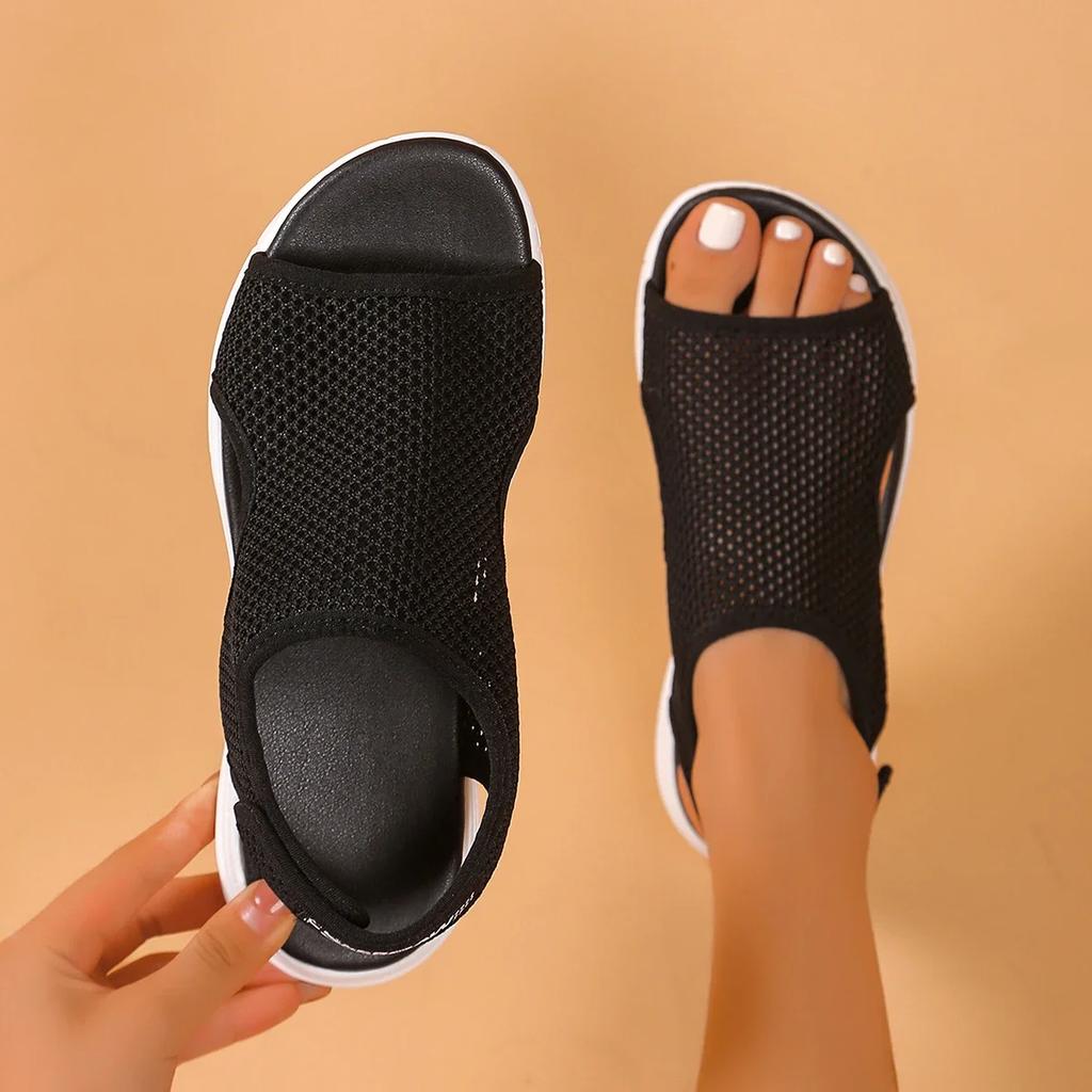 Women's Sandals Fashion Casual Sport Sandals Summer Breathable Mesh Sandals Outdoor Non Slip Beach Sandalias Sandalias De Mujer