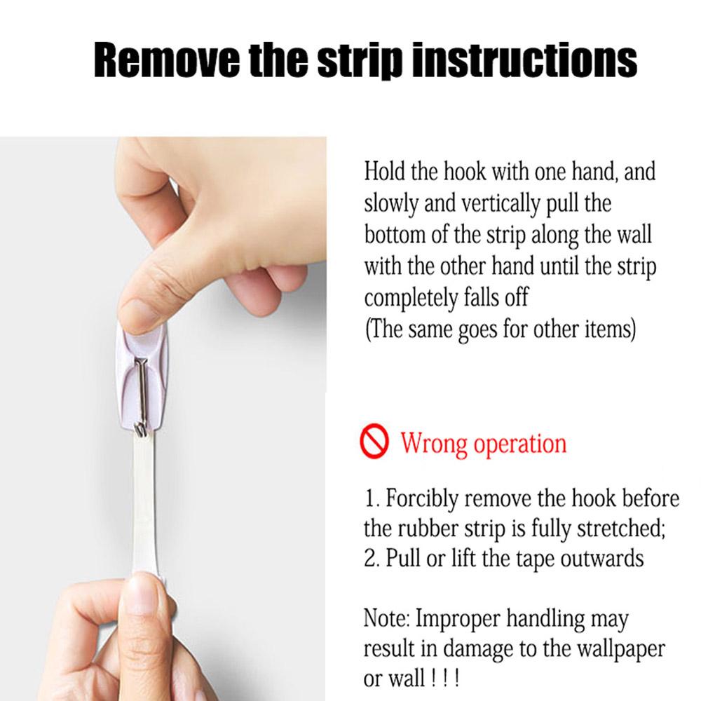 10/20pcs Set White Tape No Damage Picture Frame Hanging Strips Self-Adhesive Non-Tracking Multi-Functional Home Supplies