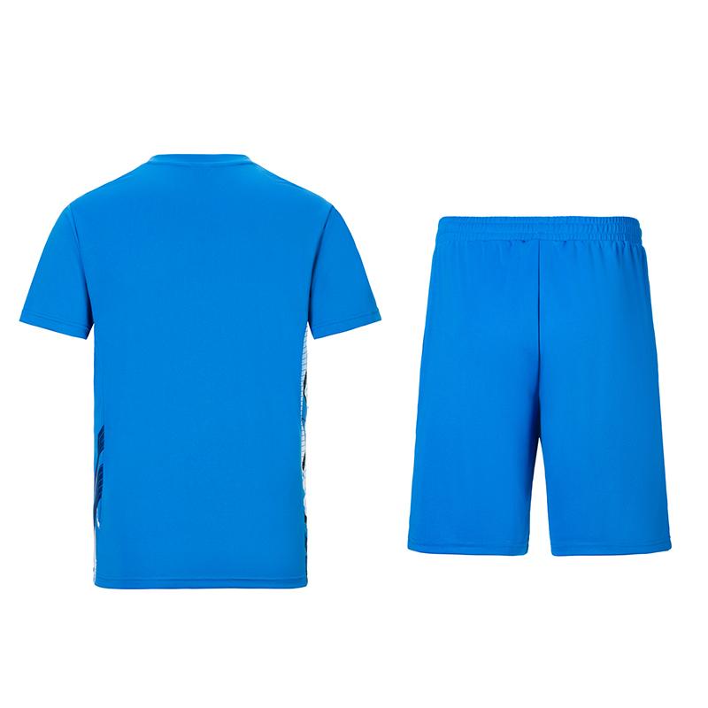 Mizuno Quick-Drying Breathable Fashion Short Sleeve Shorts Casual Sports Set Unisex Sports Set Blue 72CG43Z225