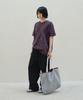 SLOWACID Washed Stamp Short Sleeve T-Shirt [Dark Purple]