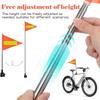 Clamp On Safety Warning Flag Telescopic Flagpole Golf Cart Flag  Wheelchair