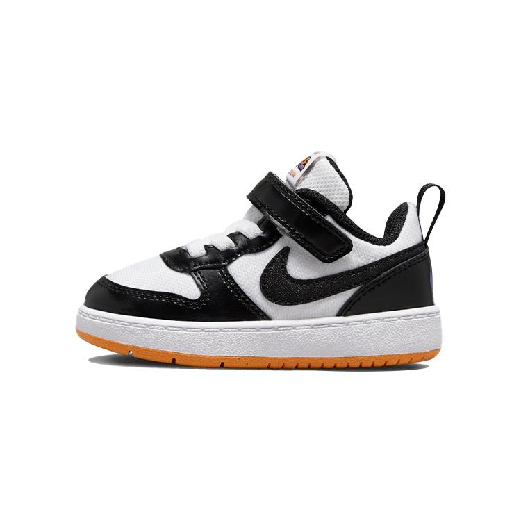 (TD) Nike Court Borough Low 2 SE White Kumquat Black Baby DN1230-100 EU 23.5