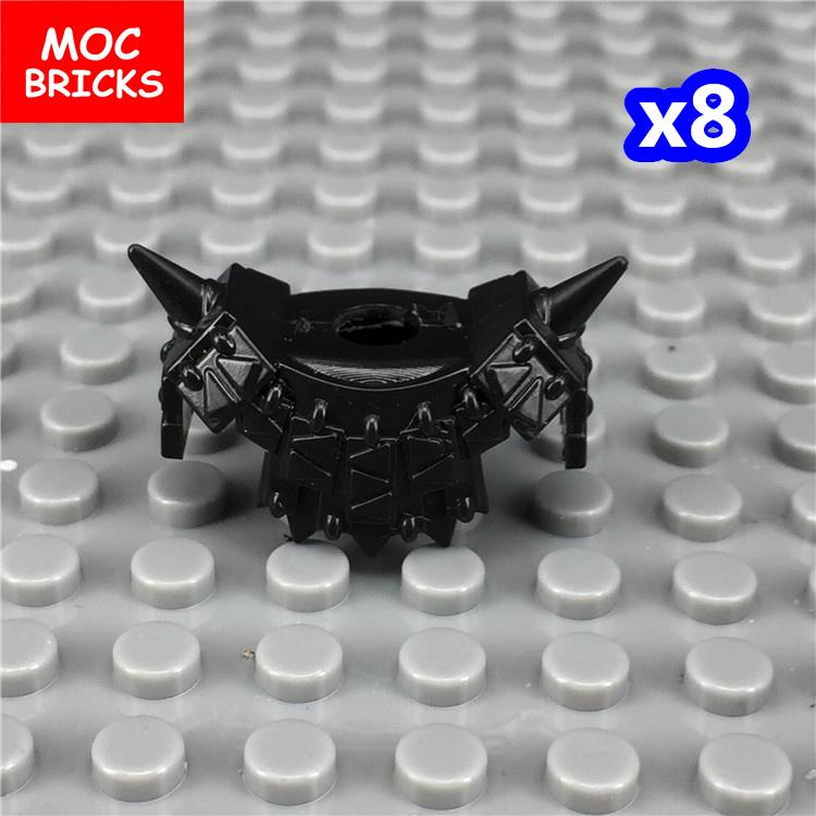 MOC Bricks Black Sword Shield Spear Halberd Helmet Medieval Knights Rome Action Figure Educational Building Block Gifts