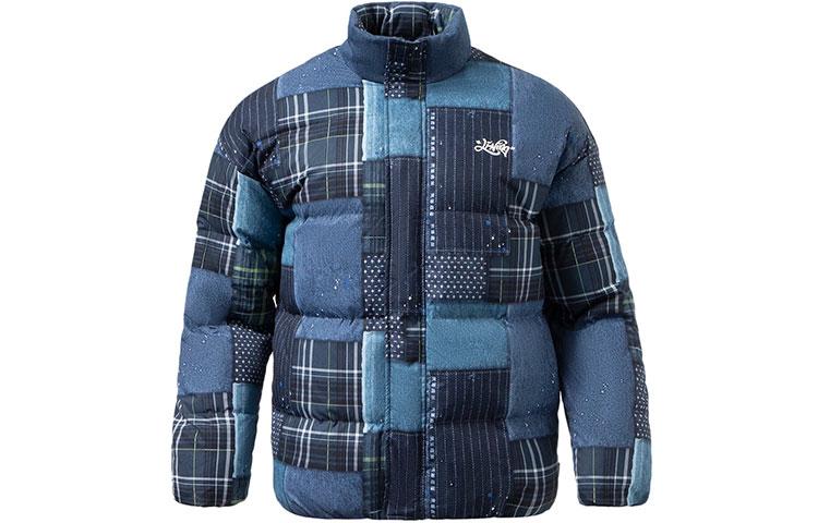 Li Ning Skateboard Down Jacket Men s Indigo Denim Combo Print AYMR123-3 M