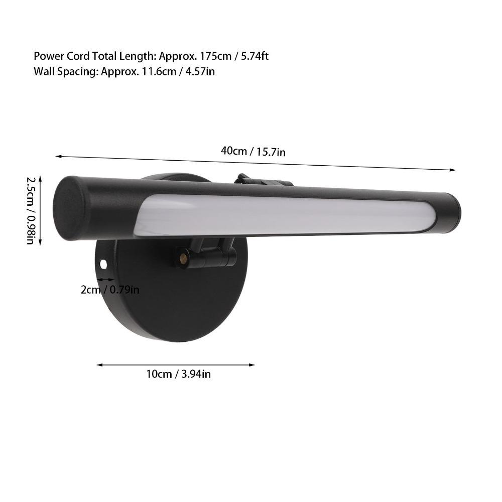 3 Color Temperature LED Mirror Light Bar Stepless Dimmable LED Picture Light  Gallery