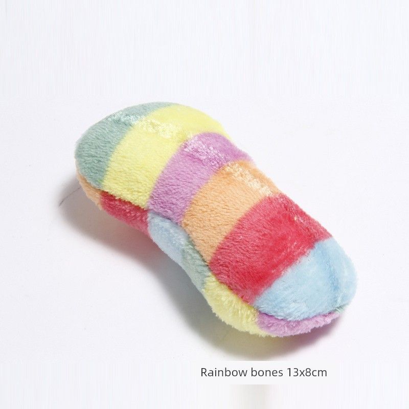 

Устойчивый к укусам Тедди Маленький пудель Товары для домашних животных Собака Rainbow Bones