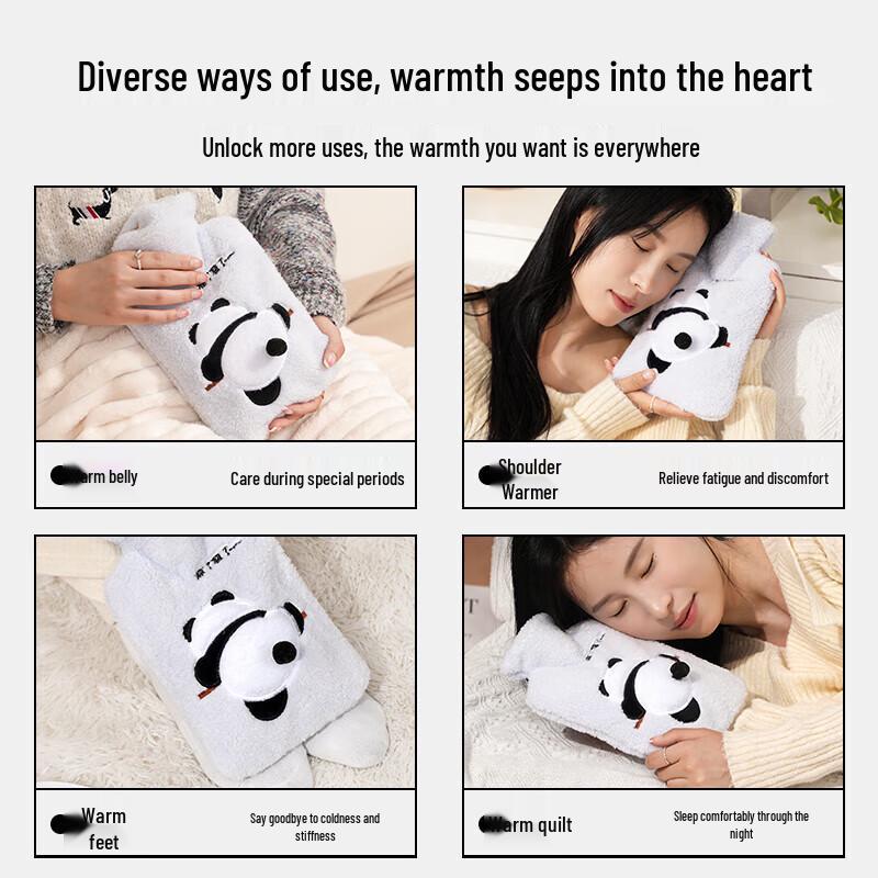 Lexueer Large Plush Hot Water Bottle