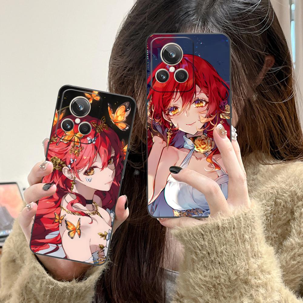 HSR Himeko Matte TPU Mobile Phone Case for Realme 15 14 13 12 11 10 9 Pro Plus T i Lite 5G Colorful Printing Cover