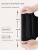 2026 Women's Black High Waist Slimming Micro Flare Trousers - Fluffy Stretchy Winter Style