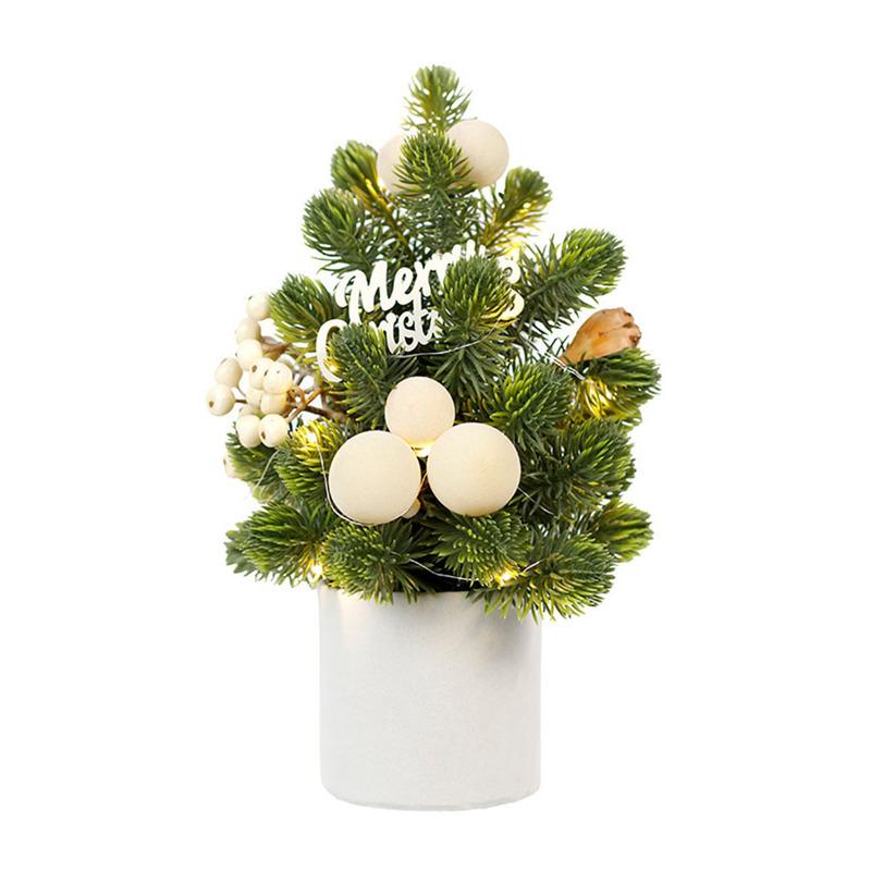 Mini Christmas Tree 21*32cm Artificial Mini Christmas Tree Holiday Indoor Fireplace Christmas Decoration DIY Christmas Kit