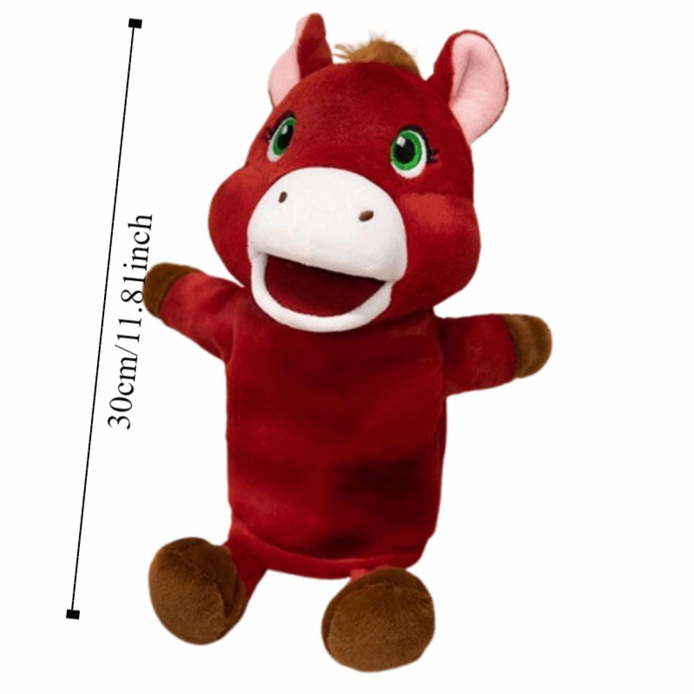 Storytelling Stuffed Plush Horse Toys Simulation Hand Finger Story Puppet Story Time