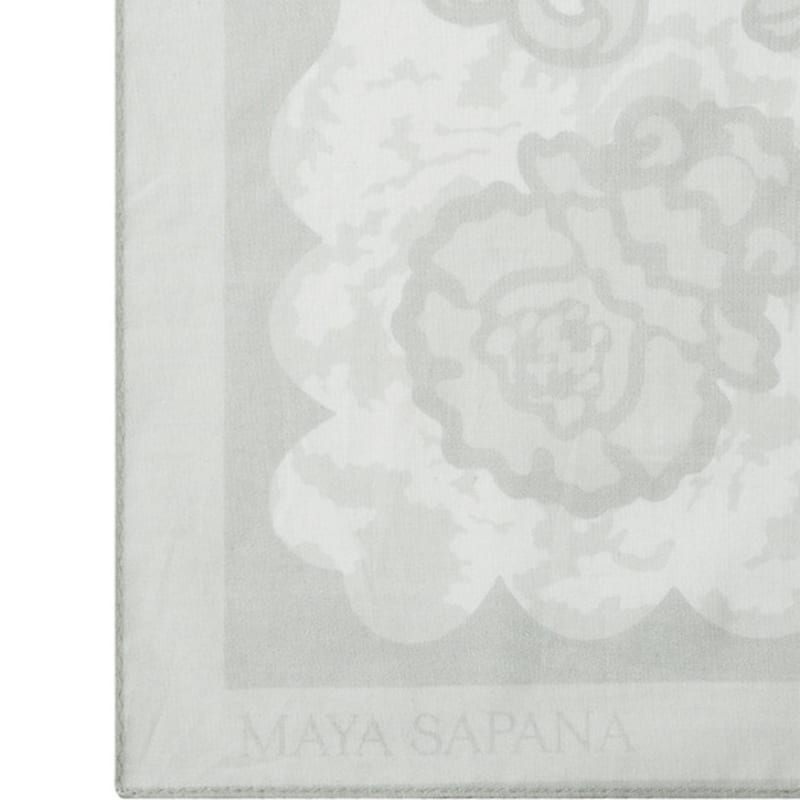 MAYA SAPANA Cotton Mini Scarf (Fog White)