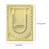 U Shaped Bracelet Design Board Bead Board Mats Necklace Beading Jewelry Tray