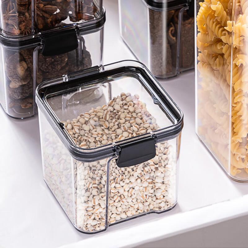 Airtight Transparent Plastic Food Storage Jar