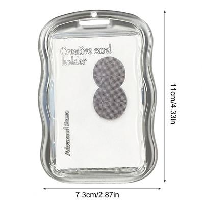 11cm ID Badge Holder With Keychain And Spring Rope Silicone Card Sleeve Protective Case With Bell Decor Office Hospital School