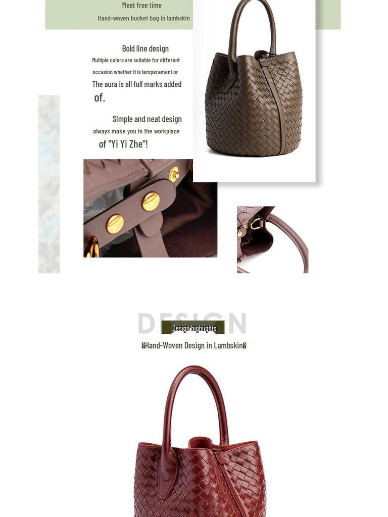 Ručně tkaná letní taška přes rameno z ovčí kůže pro ženy