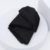 Large Bowknot Hair Claw Clip Non Slip Strong Hold Women Long Thick Thin Hair Shimmery Black Ribbon Bow Clamp Hair Accessories