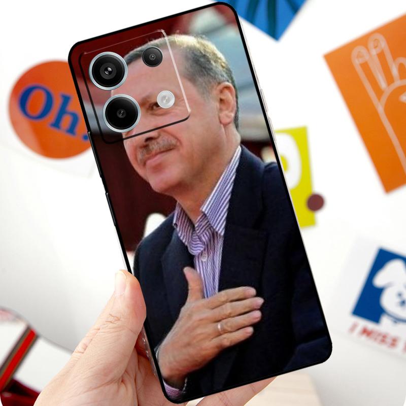 Turkey Recep Tayyip Erdogan Funda For Xiaomi Redmi Note 14 Pro 10 11 12 13 Pro 11S 12S Case For Redmi 15 14C 12C 10C 13C