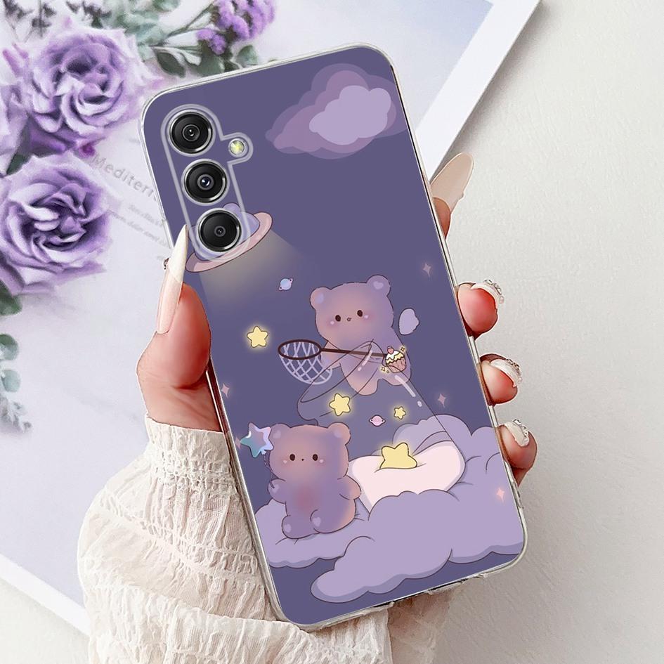 For Samsung Galaxy M34 M54 5G Case Luxury Painted Soft Slim Silicone TPU Back Cover on Samsung M14 SM-M145F M 14 GalaxyM14 Funda