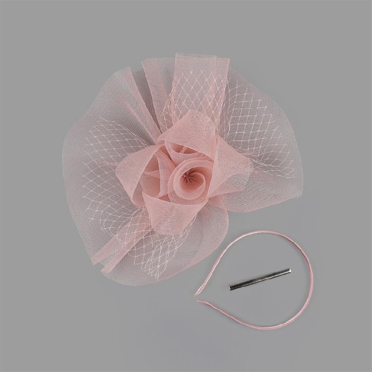 Fascinators Hat Flower Mesh Decors Headbands and Clip Teas Party Headwear Breathable Polyester Fabric Wedding Accessory