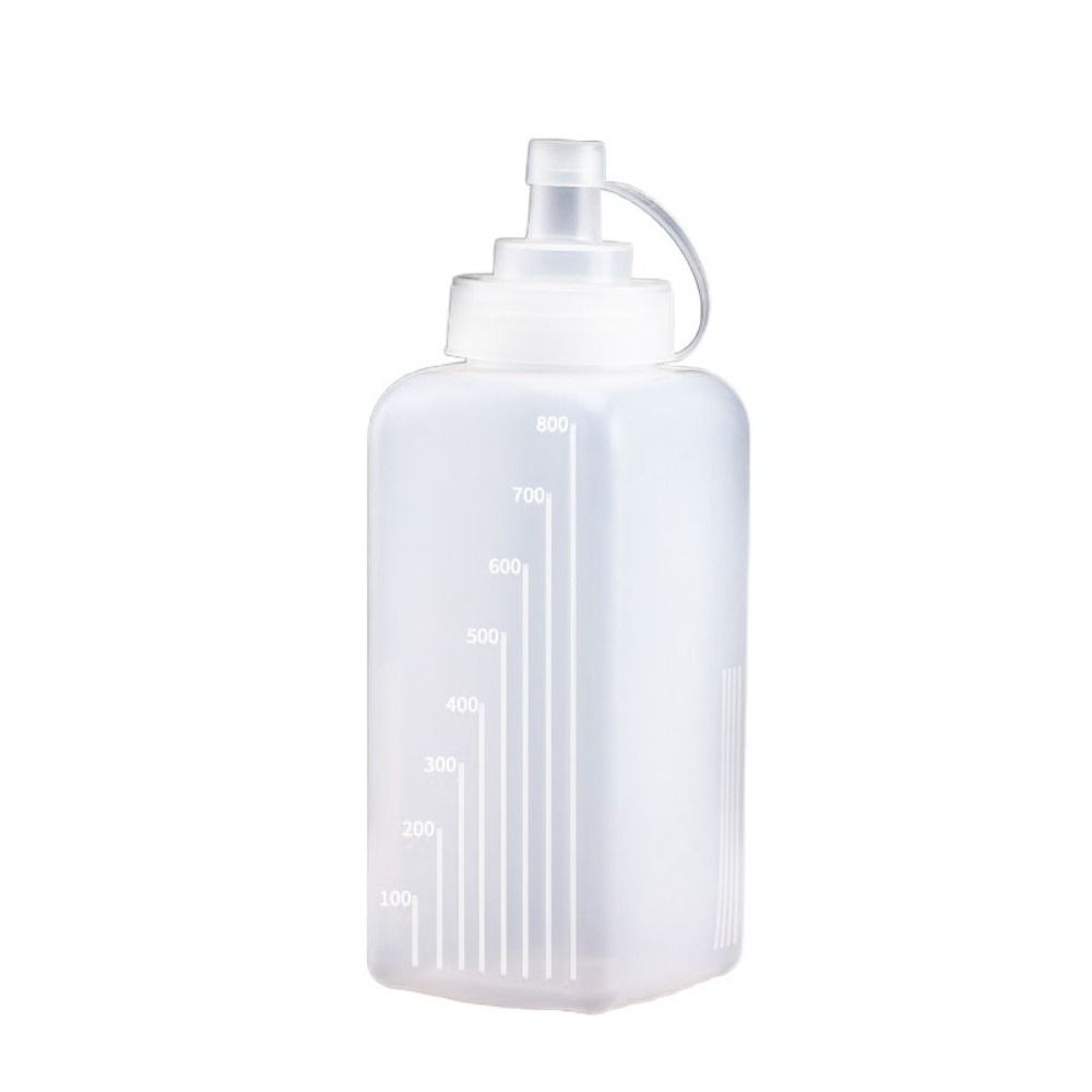 800ml Condiment Squeeze Bottles with Scale Condiment Dispenser Dressing Bottle Sauce Bottles Salad