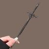 Ancient High-Grade Alloy Sword Hairpin: Color-Preserving Electroplated Hanfu Hair Accessory for Updos