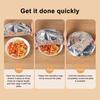 Aluminum Foil Food Covers with Elastic Edge Heat-Retaining Freshness Keeping Bowl Covers for Dishes Pots Pans Reusable Heat Wrap for Home