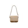 Monogramm Einfaches Design Reißverschluss Polyester Schulter Crossbody Tasche Unisex Taschen Kokosmilch FJ6790-113