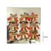 Christmas Small Bell Ornament Xmas Tree Garland Hanging Ornament Bow Bells Home Xmas New Year Gift Party Decor Supplies 2.5-5cm