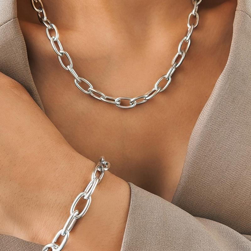 Multifuntional Necklace Simple Necklace Women Adjustable Chain Bracelet Suitable for Work Parties and Festival Event