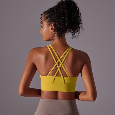 Reggiseno Sportivo Auroth a Incrocio Posteriore da Donna, Antiurto, Intimo per Yoga, Canotta da Palestra Fitness ad Alta Elasticità
