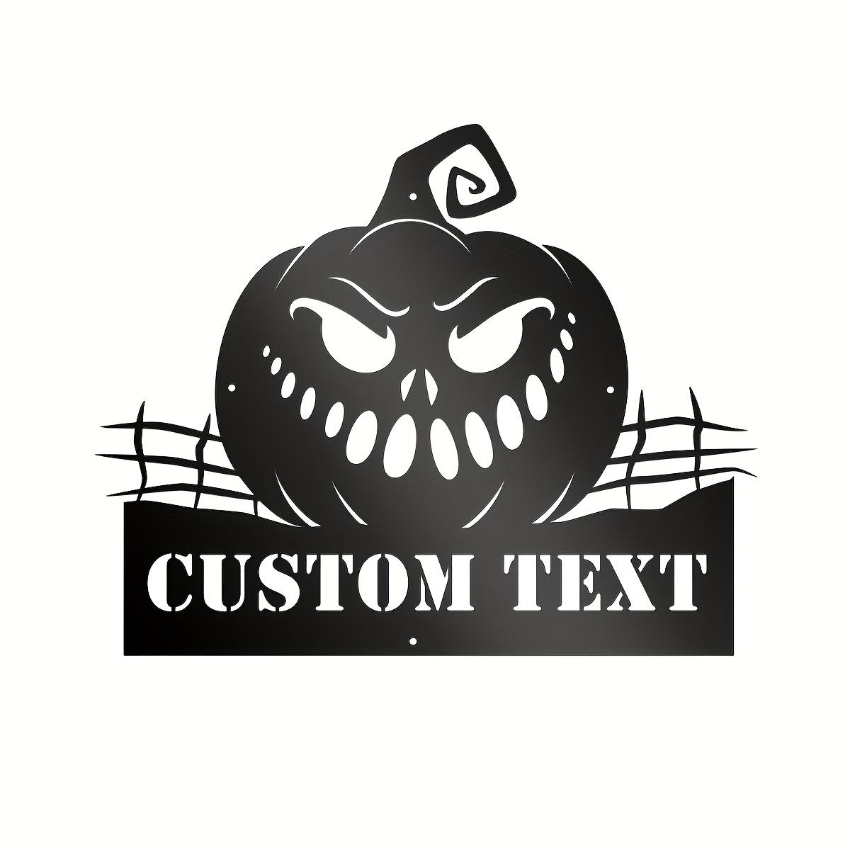 Металлический Декор для Стены в Виде Тыквы Прочное Матовое Покрытие Съемный Садовый Знак для Помещений и Улицы