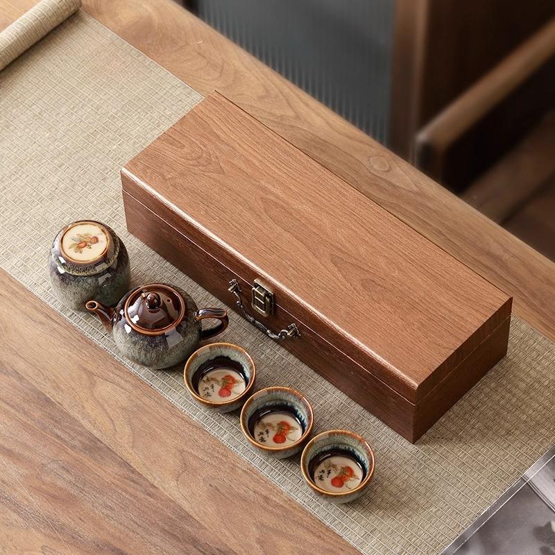 Tea making tea set Chengdu surrounding souvenirs foreigners practical gifts business activities high-end small gifts