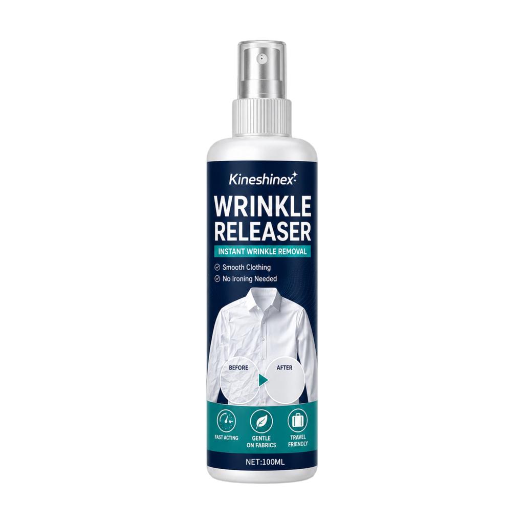 Wrinkle Releaser Spray, 50ml Portable Clothing Spray, No Iron Fabric Spray for Travel & Daily Use