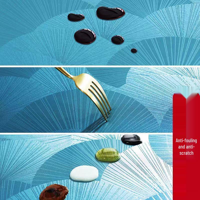 Waterproof, Scald-proof, Oil-resistant PU Tablecloth - European Style for Dining, Hotel, Restaurant, or Coffee Table.