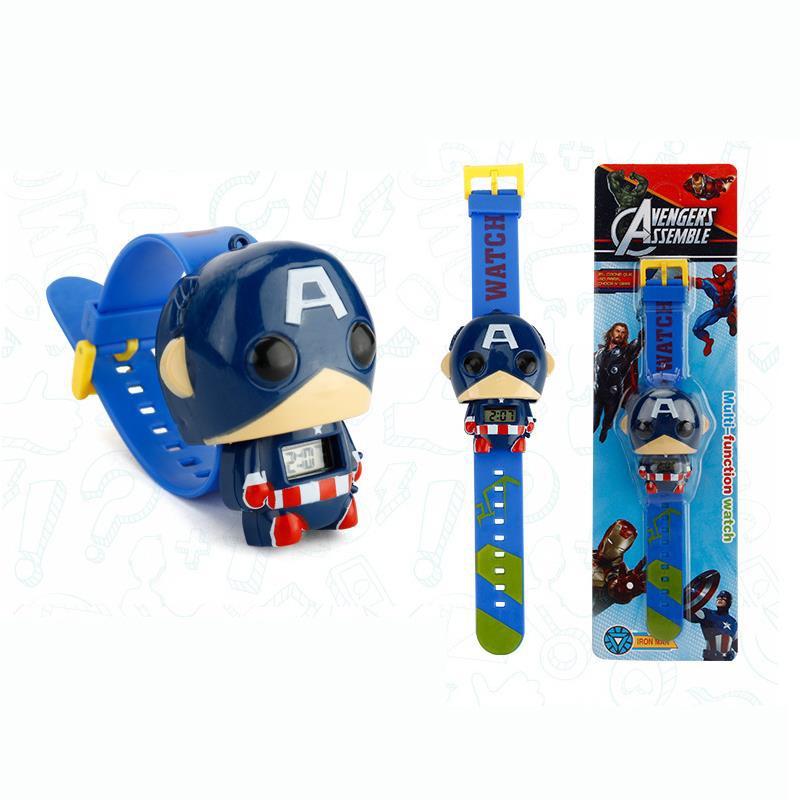 Цифровые 3D детские часы «Мстители» — идеально для маленьких героев! Captain America
