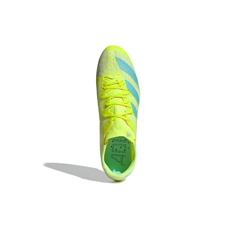 Adidas Adizero Prime Sprint Spikes 'Solar Yellow Clear Aqua' FW2248
