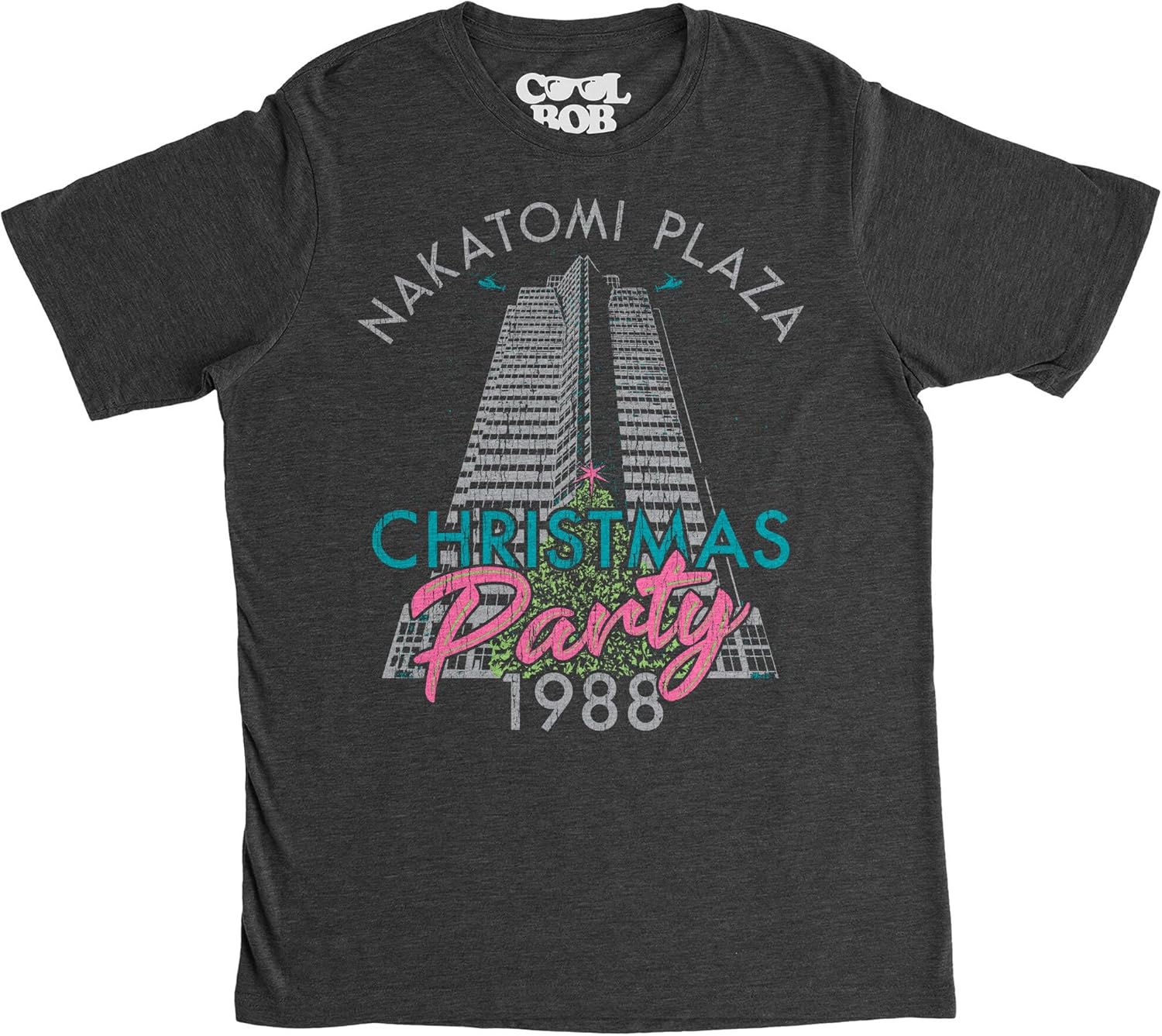 

Mens Nakatomi Plaza Christmas Party 1988 T Shirt Funny Sarcastic Novelty Tee for Guys S разноцветный