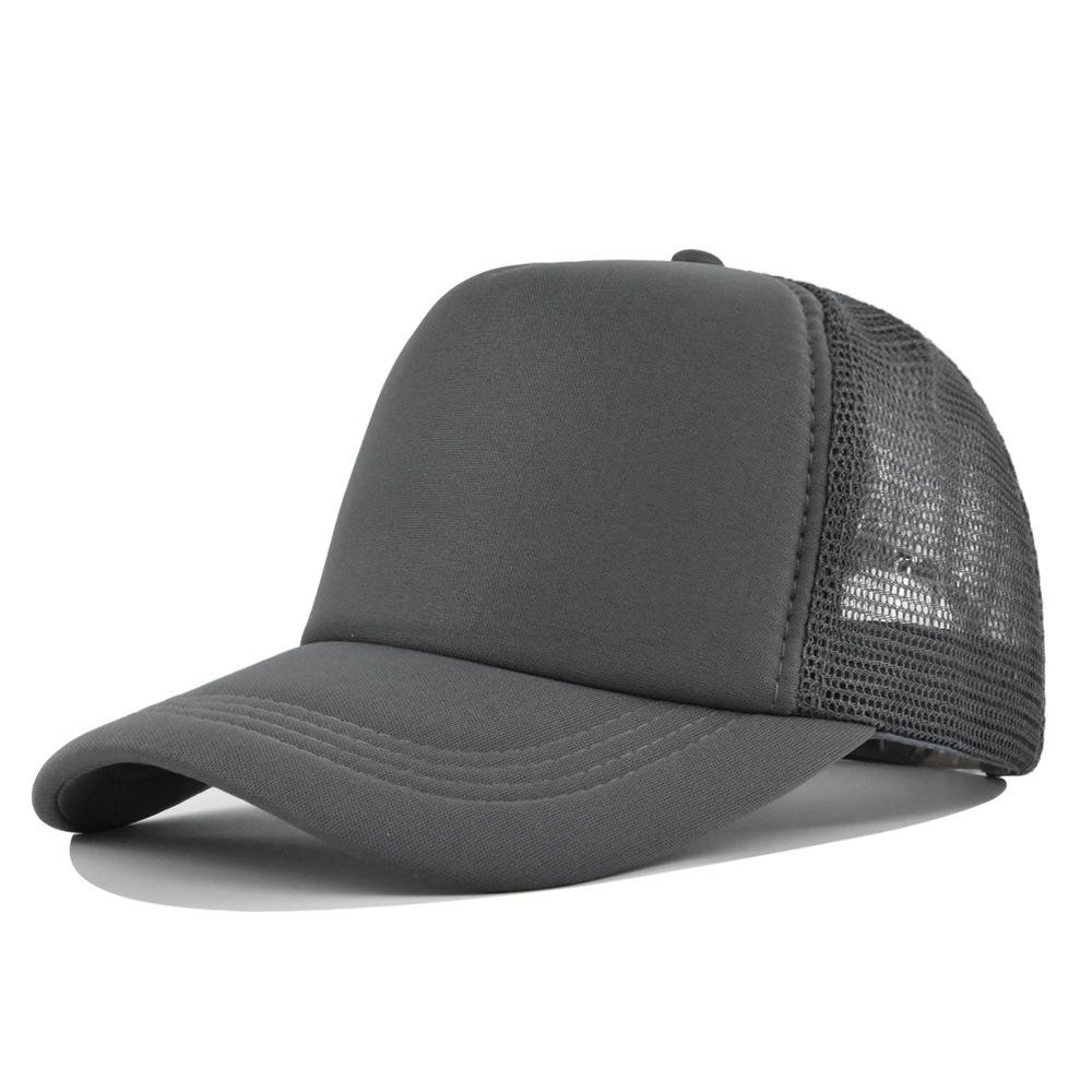 Fashion Desgin Solid Color Sponge Baseball Cap Net Cap Curved Brim Hat Sun Hat Light Mesh Sun Cap Outdoor Women Men