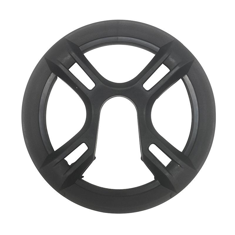 Protezione Corona 42 Denti per Mountain Bike: Protezione in Plastica Anti-Intrappolamento con 4 Fori