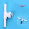 Plastic Reverse Osmosis RO Water Tee Pipe Fittings 1/4" OD Hose Connection Water Purifier Filter Quick Coupling Connector