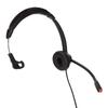 2.5mm Business Headset Noise Cancelling Monaural Traffic Headset for Devices with 2.5mm Headphone Jack Black