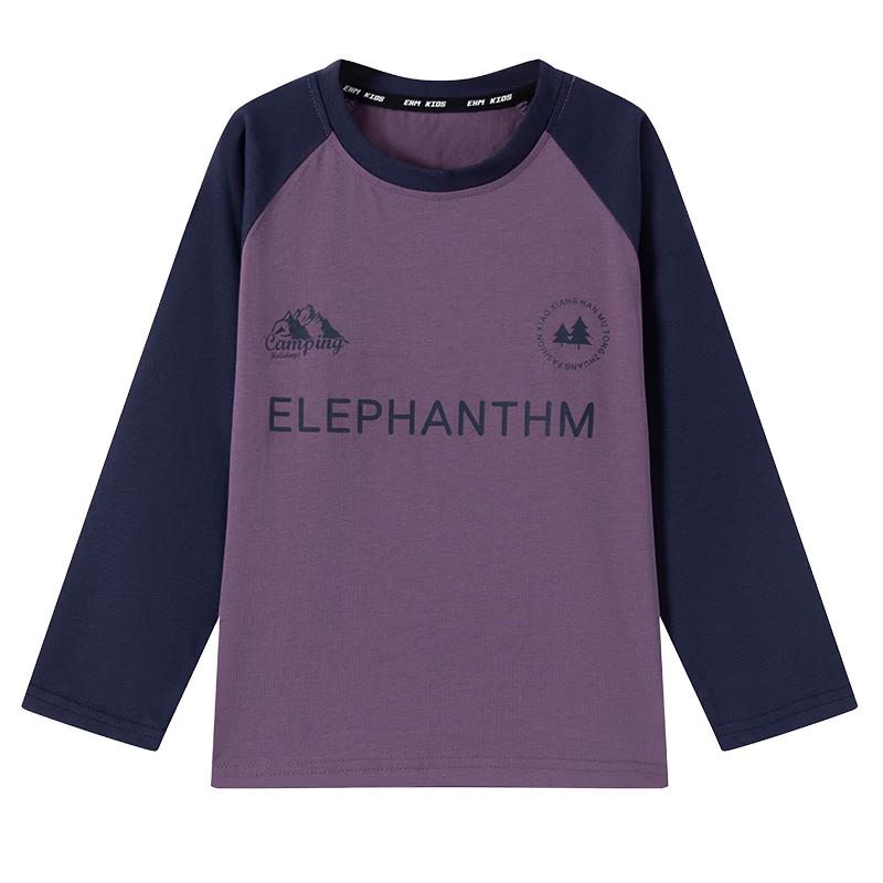 Little Elephant Hamm Boys  Cotton Panelled Long-Sleeve T-Shirt 150 cm