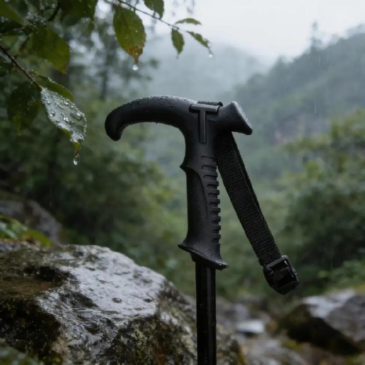 T Shape Hiking Poles Grip Shocked Absorbing Hiking Staff Handle Ergonomic Trekking Poles Handle Grip Replacement