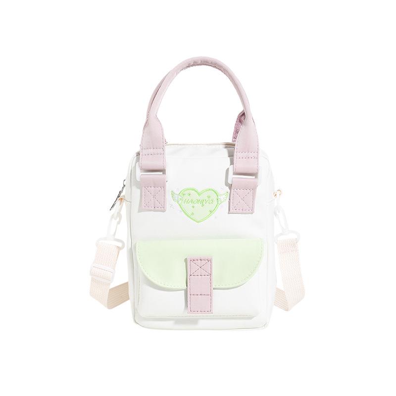 Small bag ins fashionable and fresh Macaron messenger bag cute girl transparent mobile phone bag pain bag baby bag
