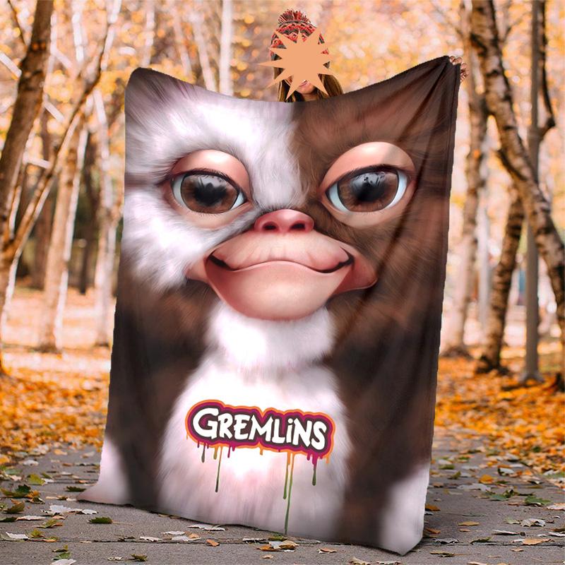 Gremlins Flannel Blanket Soft Warm All-Season Throw, Design for Camping, Car Travel, Hiking Sofa, Bed, Office Perfect Gift for Parties