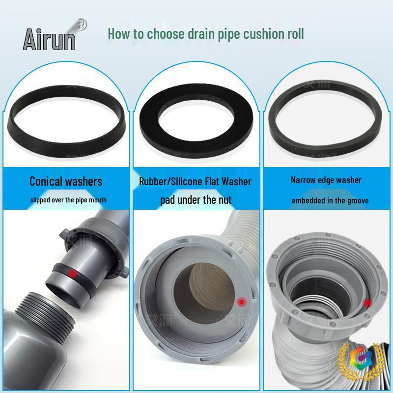 Gumový těsnicí kroužek pro kuchyňský dřez pro těsnění odpadní trubky