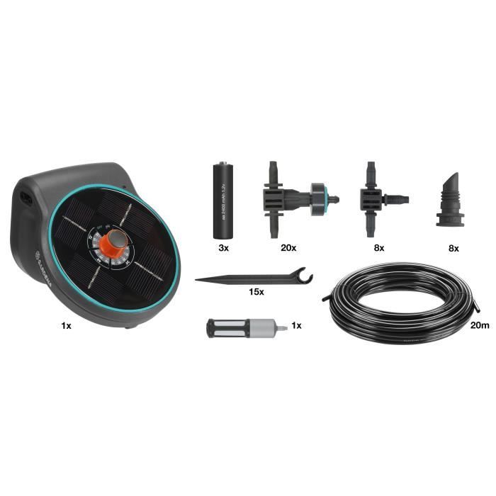 GARDENA AquaBloom - Solar Automatic Watering Solution for 20 Plants